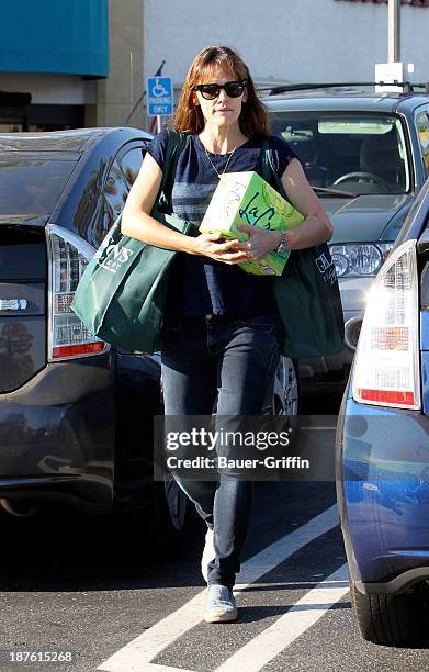 November 10: Jennifer Garner is seen on November 10, 2013 in Los Angeles, California.