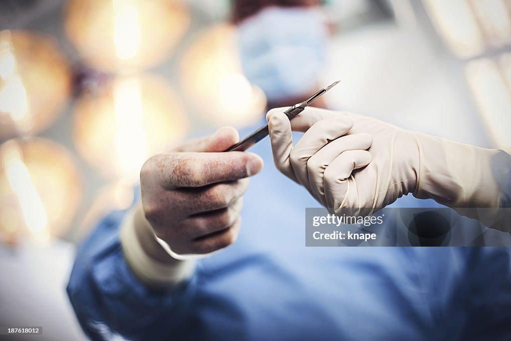 Doctor doing surgery