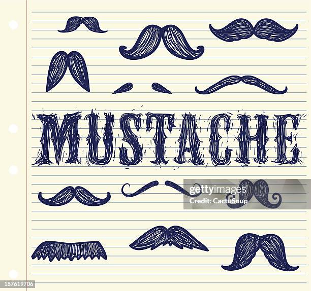 mustache - mustache stock illustrations