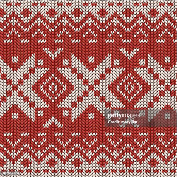 christmas knitted seamless pattern - 開胸針織衫 幅插畫檔、美工圖案、卡通及圖標