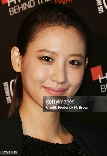 Actress Claudia Kim attends the Seventh Annual Hamilton Behind the Camera Awards at The Wilshire Ebell Theatre on November 10, 2013 in Los Angeles,...