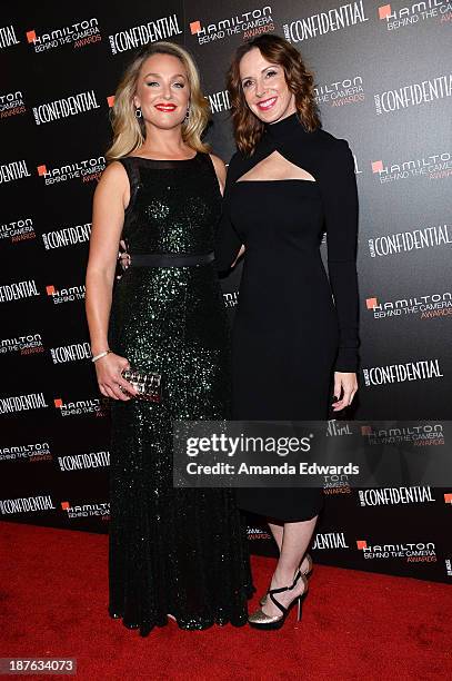 Actress Elisabeth Rohm and Los Angeles Confidential publisher Alison Miller arrive at the 7th Annual Hamilton Behind The Camera Awards at The...