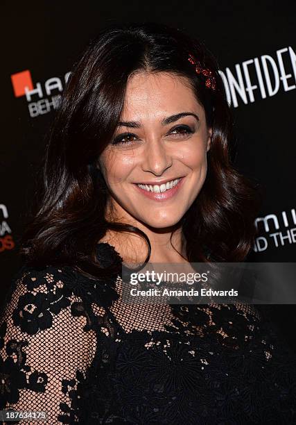 Actress Valentina Lodovini arrives at the 7th Annual Hamilton Behind The Camera Awards at The Wilshire Ebell Theatre on November 10, 2013 in Los...