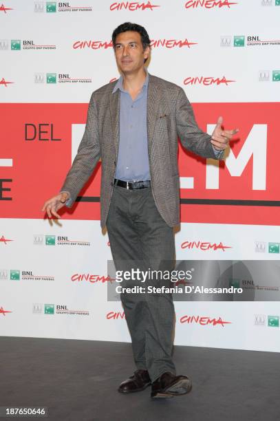 Actor Francesco Siciliano attends the 'La Santa' Photocall during the 8th Rome Film Festival at the Auditorium Parco Della Musica on November 11,...