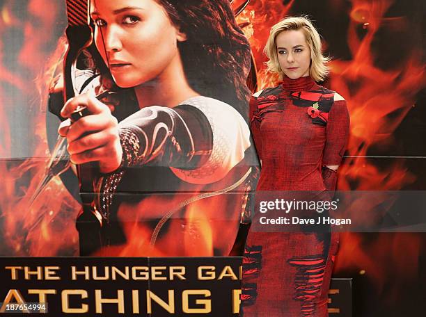 Jena Malone attends a photocall for 'The Hunger Games: Catching Fire' at Corinthia Hotel London on November 11, 2013 in London, England.