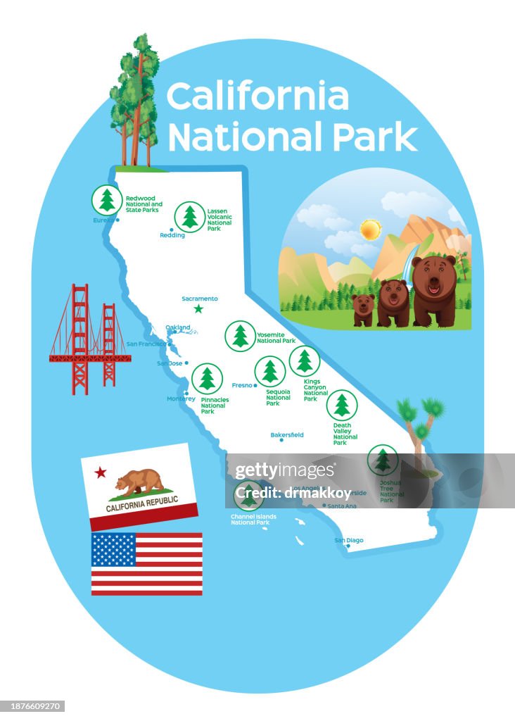 California National Park Map