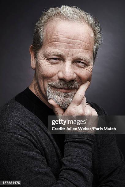 Actor Peter Mullan is photographed for Paris Match on April 22, 2013 in Paris, France.