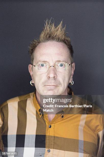 Singer John Lydon aka Johnny Rotten is photographed for Paris Match on October 22, 2013 in Paris, France.