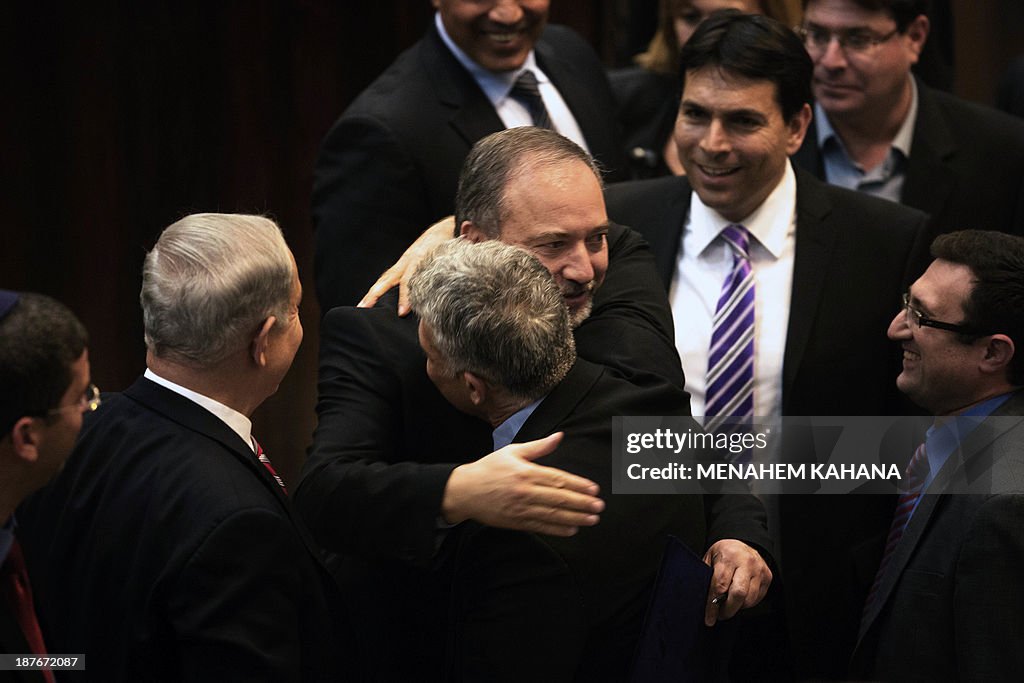 ISRAEL-POLITICS-LIEBERMAN-PARLIAMENT