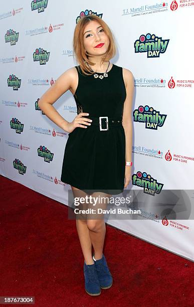 Actress Jennessa Rose attends The T.J. Martell Foundation's Family Day LA at CBS Studios on November 10, 2013 in Los Angeles, California.