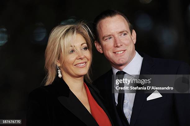 Nadja Swarovski and her husband Rupert Adams attend 'Romeo And Juliet' Premiere during The 8th Rome Film Festival on November 11, 2013 in Rome, Italy.