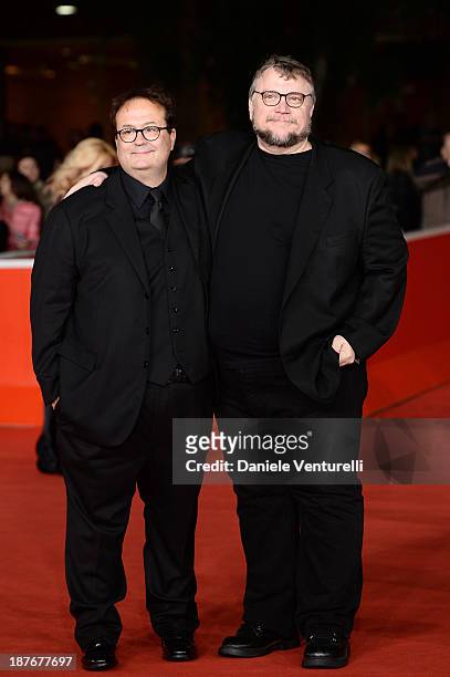 Carlo Carlei and Guillermo del Toro attend 'Romeo And Juliet' Premiere during The 8th Rome Film Festival on November 11, 2013 in Rome, Italy.