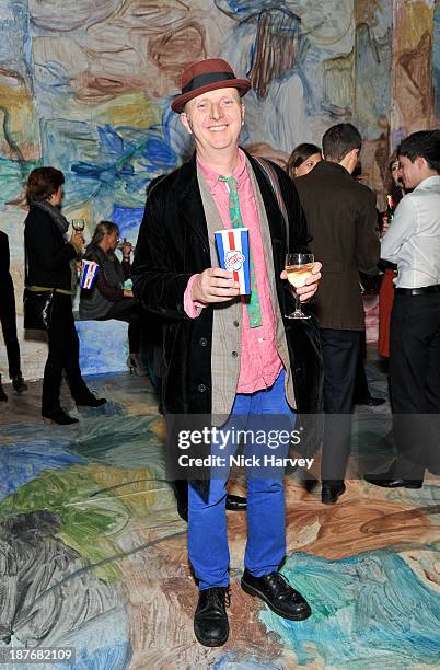 Bob and Roberta Smith attends the book launch of Art Studio America at ICA on November 11, 2013 in London, England.