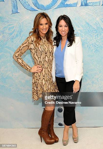 Denise Albert and Melissa Musen Gerstein of The Moms attend the "Frozen" New York Special Screening at AMC Lincoln Square Theater on November 11,...