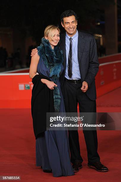 Francesco Siciliano and guest attends 'La Santa' Premiere And 'Fear Of Falling' Premiere during The 8th Rome Film Festival on November 11, 2013 in...