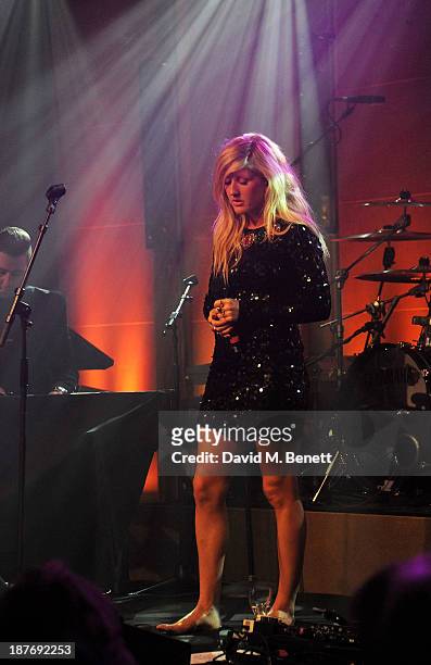 Ellie Goulding performs at the BBC Children in Need Gala hosted by Gary Barlow at The Grosvenor House Hotel on November 11, 2013 in London, England.