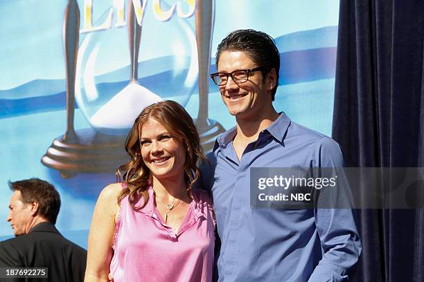 Universal Fan Event" -- Pictured: Alison Sweeney, James Scott at the Universal City Fan Event on November 9, 2013 --