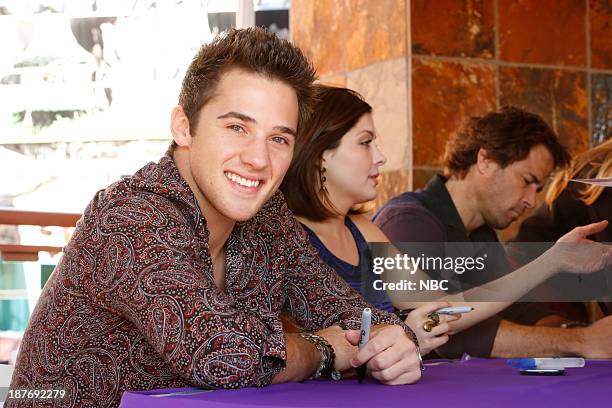 Universal Fan Event" -- Pictured: Casey Moss, Jen Lilley, Shawn Christian at the Universal City Fan Event on November 9, 2013 --