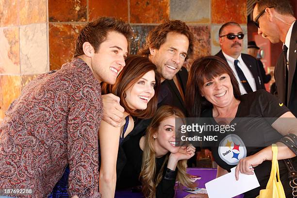 Universal Fan Event" -- Pictured: Casey Moss, Jen Lilley, Kate Mansi, Shawn Christian at the Universal City Fan Event on November 9, 2013 --