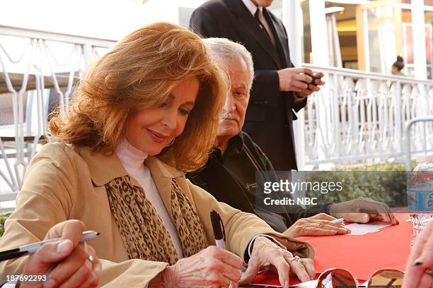 Universal Fan Event" -- Pictured: Suzanne Rogers, John Aniston at the Universal City Fan Event on November 9, 2013 --