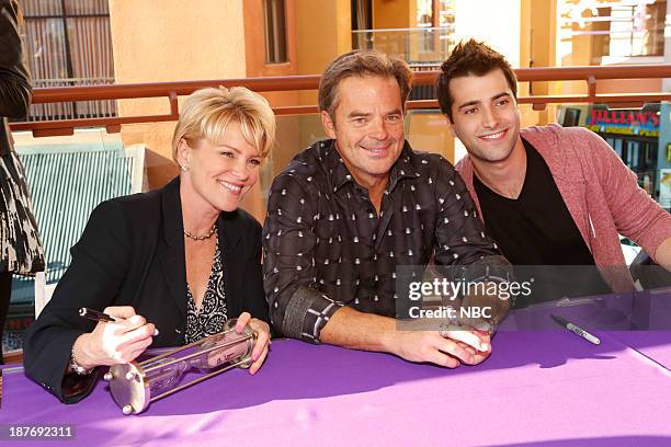 Universal Fan Event" -- Pictured: Judi Evans, Wally Kurth, Freddie Smith at the Universal City Fan Event on November 9, 2013 --