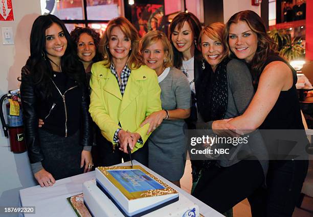 Universal Fan Event" -- Pictured: Camila Banus, Meredith Scott Lynn, Deidre Hall, Mary Beth Evans, Lauren Koslow, Arianne Zucker, Alison Sweeney at...