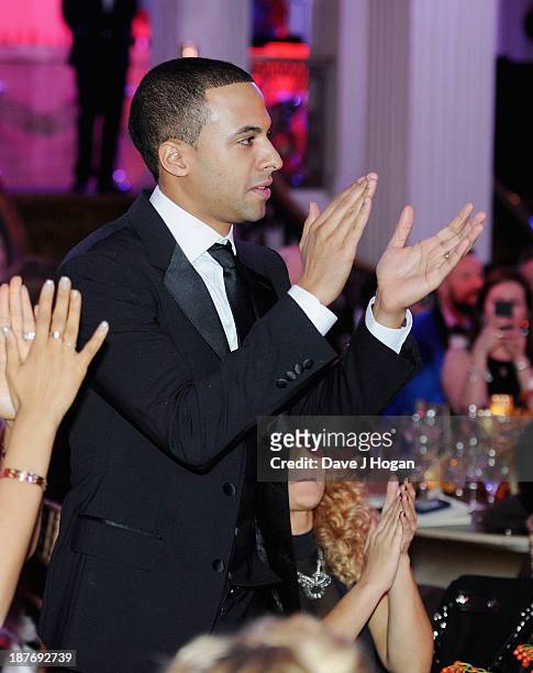 Marvin Humes attends Gary Barlow Hosts BBC Children In Need Gala at The Grosvenor House Hotel on November 11, 2013 in London, England.