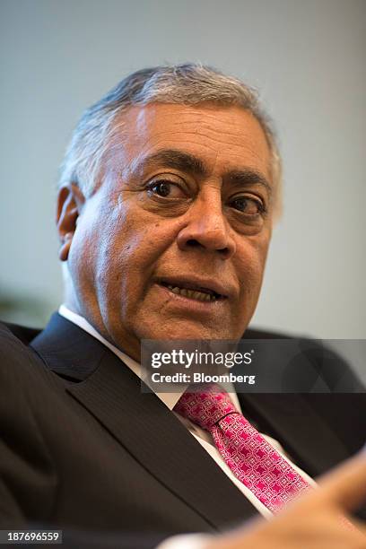 Harindarpal Singh "Harry" Banga, chairman of The Caravel Group Ltd., speaks during an interview in Hong Kong, China, on Monday, Nov. 11, 2013. China...