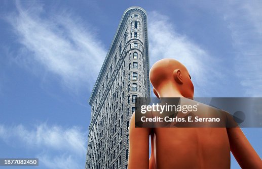 Flatiron Building New York City With A Mannequin