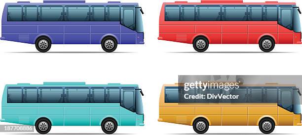 publictransportation - bus side stock illustrations