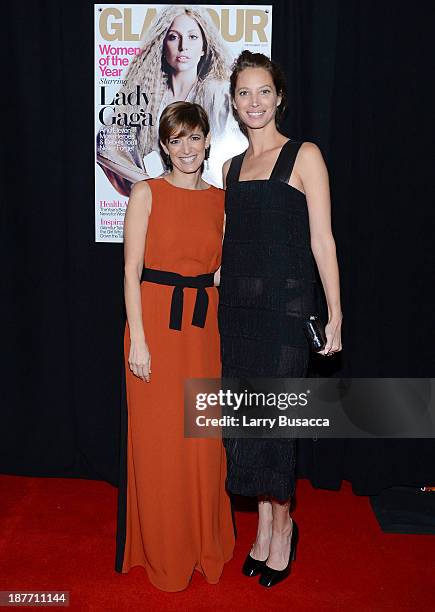 Cynthia Leive and Christy Turlington Burns attend Glamour's 23rd annual Women of the Year awards on November 11, 2013 in New York City.