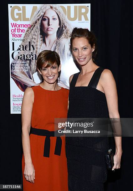 Cynthia Leive and Christy Turlington Burns attend Glamour's 23rd annual Women of the Year awards on November 11, 2013 in New York City.