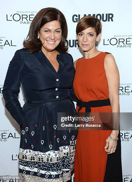 Oreal Paris President Karen Fondu and Glamour Editor-in-Chief Cindi Leive attend Glamour's 23rd annual Women of the Year awards on November 11, 2013...