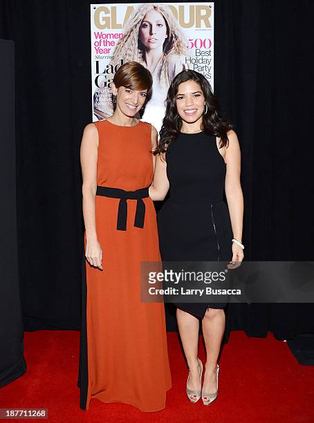 Glamour Editor-in-Chief Cindi Leive and America Ferrera attend Glamour's 23rd annual Women of the Year awards on November 11, 2013 in New York City.