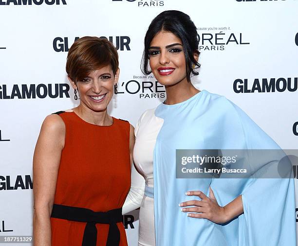 Cynthia Leive and Princess Ameera Al-Taweel attend Glamour's 23rd annual Women of the Year awards on November 11, 2013 in New York City.