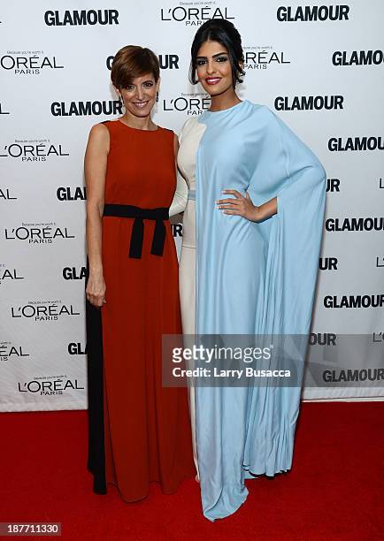 Cynthia Leive and Princess Ameera Al-Taweel attend Glamour's 23rd annual Women of the Year awards on November 11, 2013 in New York City.