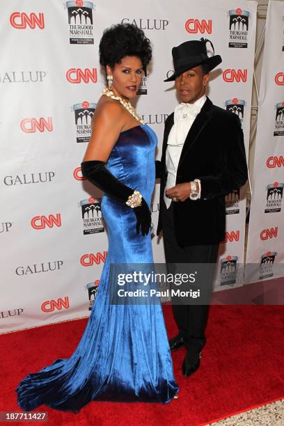 Dwight Eubanks , Stephanie Duncan attend the Thurgood Marshall College Fund 25th Awards Gala on November 11, 2013 in Washington City.