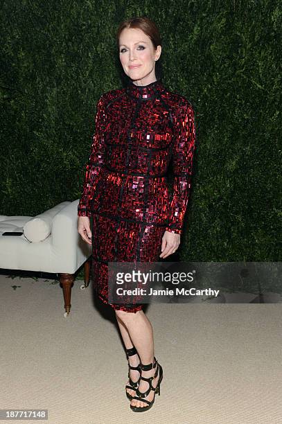Actress Julianne Moore attends CFDA and Vogue 2013 Fashion Fund Finalists Celebration at Spring Studios on November 11, 2013 in New York City.