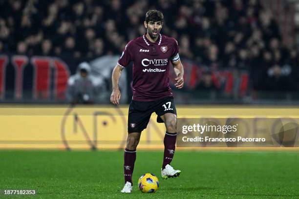 Federico Fazio of US Salernitana during the Serie A TIM match between US Salernitana and AC Milan at Stadio Arechi on December 22, 2023 in Salerno,...