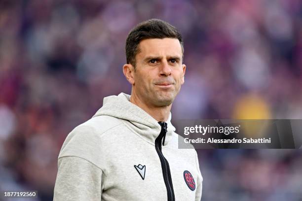 Thiago Motta, Head Coach of Bologna FC, looks on prior to the Serie A TIM match between Bologna FC and Atalanta BC at Stadio Renato Dall'Ara on...