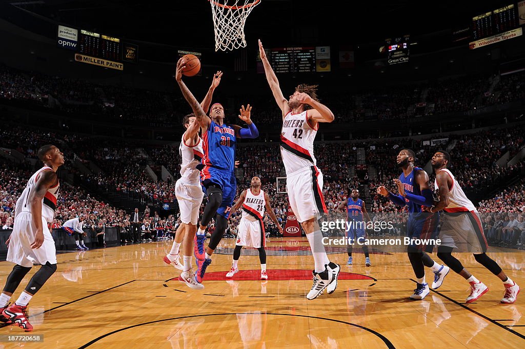 Detroit Pistons v Portland Trail Blazers