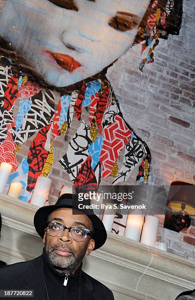 Director Spike Lee attends the after party for the screening of "Oldboy" hosted by FilmDistrict and Complex Media with the Cinema Society and Grey...