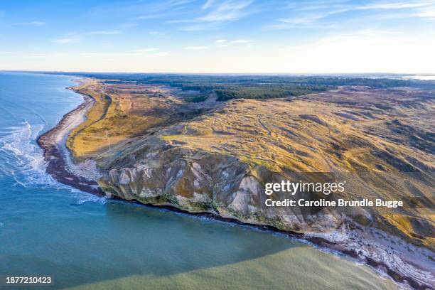 bulbjerg, jutland, denmark - jutland stockfoto's en -beelden