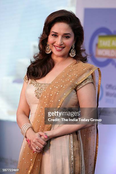 Madhuri Dixit, as brand ambassador performs Indias first signature... News  Photo - Getty Images