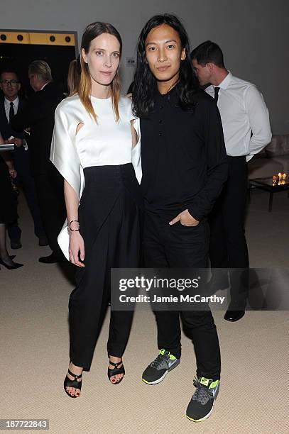 Vanessa Traina Snow and designer Alexander Wang attend CFDA and Vogue 2013 Fashion Fund Finalists Celebration at Spring Studios on November 11, 2013...