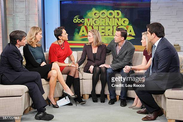 Walt Disney Television via Getty Images News' Amy Robach revealed her breast cancer diagnosis on "Good Morning America," 11/11/13, airing on the ABc...