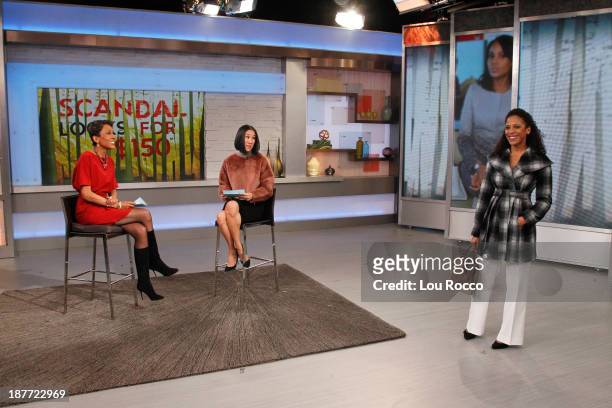 Eva Chen of Lucky Magazine shares fashion tips on "Good Morning America," 11/11/13, airing on the Walt Disney Television via Getty Images Television...