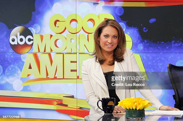 Walt Disney Television via Getty Images News' Ginger Zee on "Good Morning America," 11/11/13, airing on the Walt Disney Television via Getty Images...