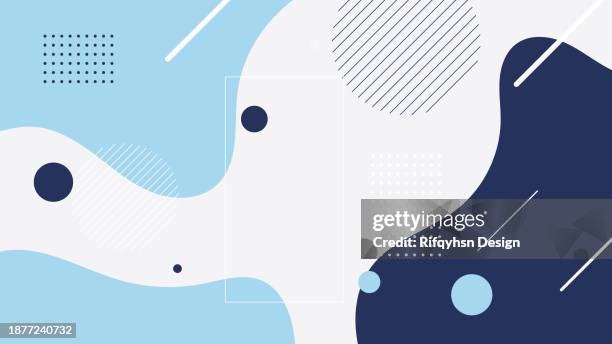 ilustrações, clipart, desenhos animados e ícones de fundo abstrato da camada de sobreposição de onda de gradiente azul e branco com elemento de forma geométrica e design de espaço em branco - rede-social