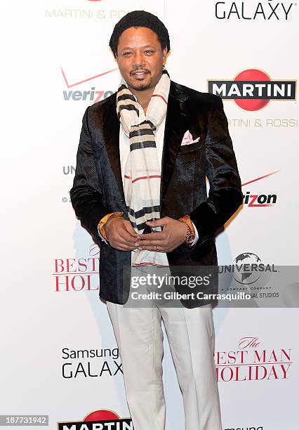 Actor Terrence Howard attends "The Best Man Holiday" screening at Chelsea Bow Tie Cinemas on November 11, 2013 in New York City.